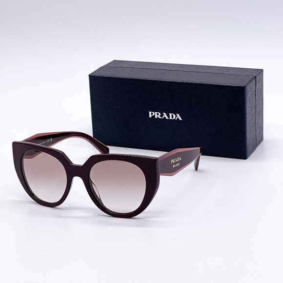 NEW PRADA PR14WS VIY1L0 WOMEN’S SUNGLASSES PRADA SPR 14W BURGUNDY PRADA PR 14WS - Picture 3 of 12